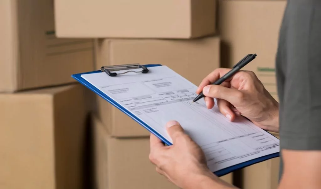 clipboard in warehouse